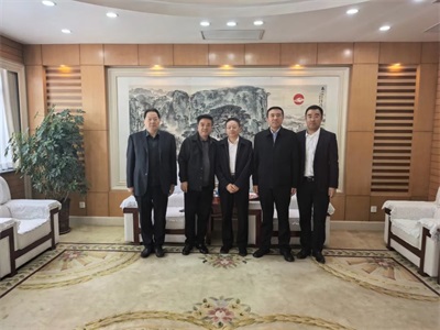 王力一董事长拜访泰安高新区宋鸿鹏书记